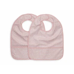 Jollein Lot De 2 Bavoirs Imperméables Snake Pale Pink
