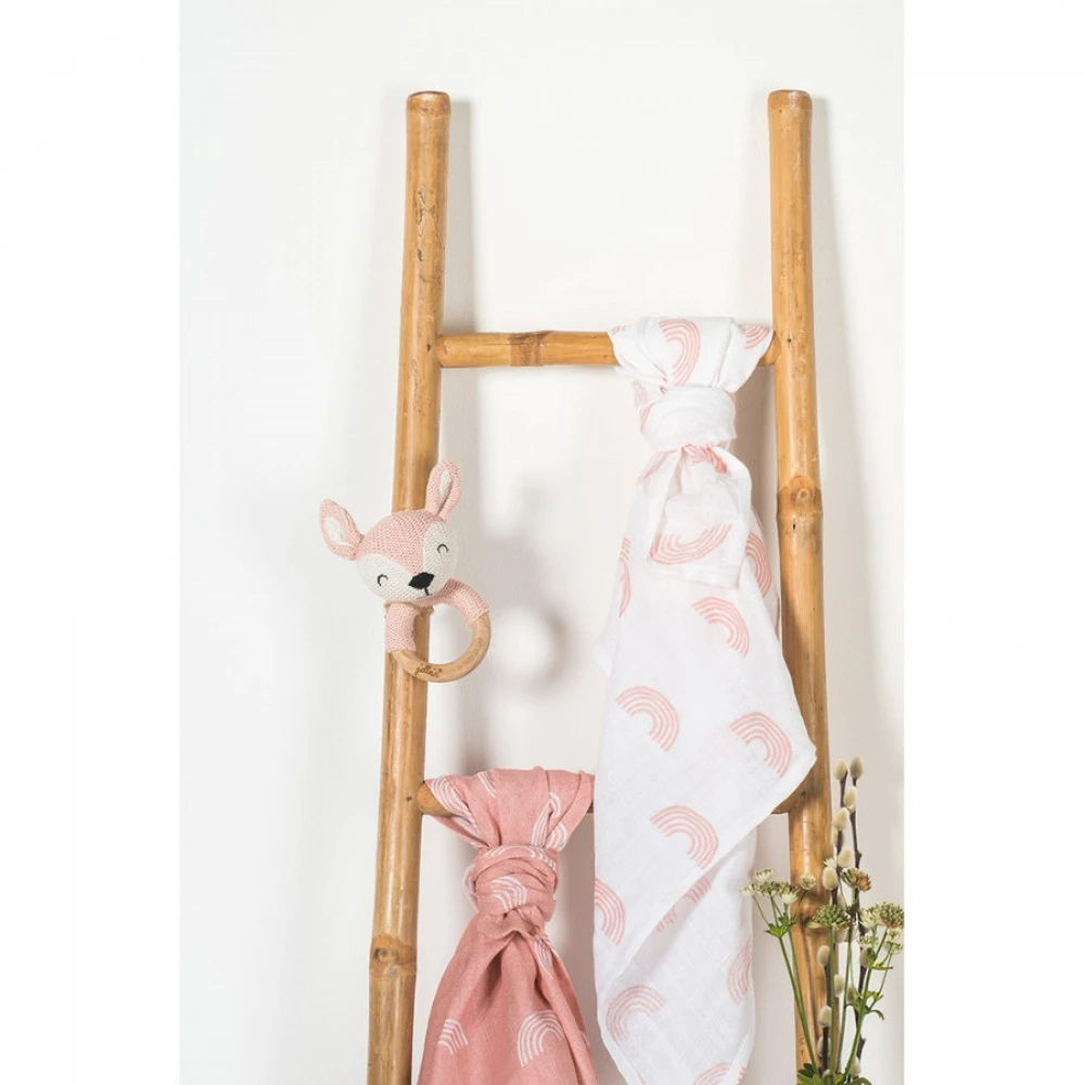 Jollein Anneau De Dentition Deer Pale Pink 2 Jollein Anneau De Dentition Deer Pale Pink – Image 2