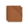 Jollein Lot De 2 Draps Housse En Jersey Pour Matelas Ou Tapis De Parc 75x95cm Caramel