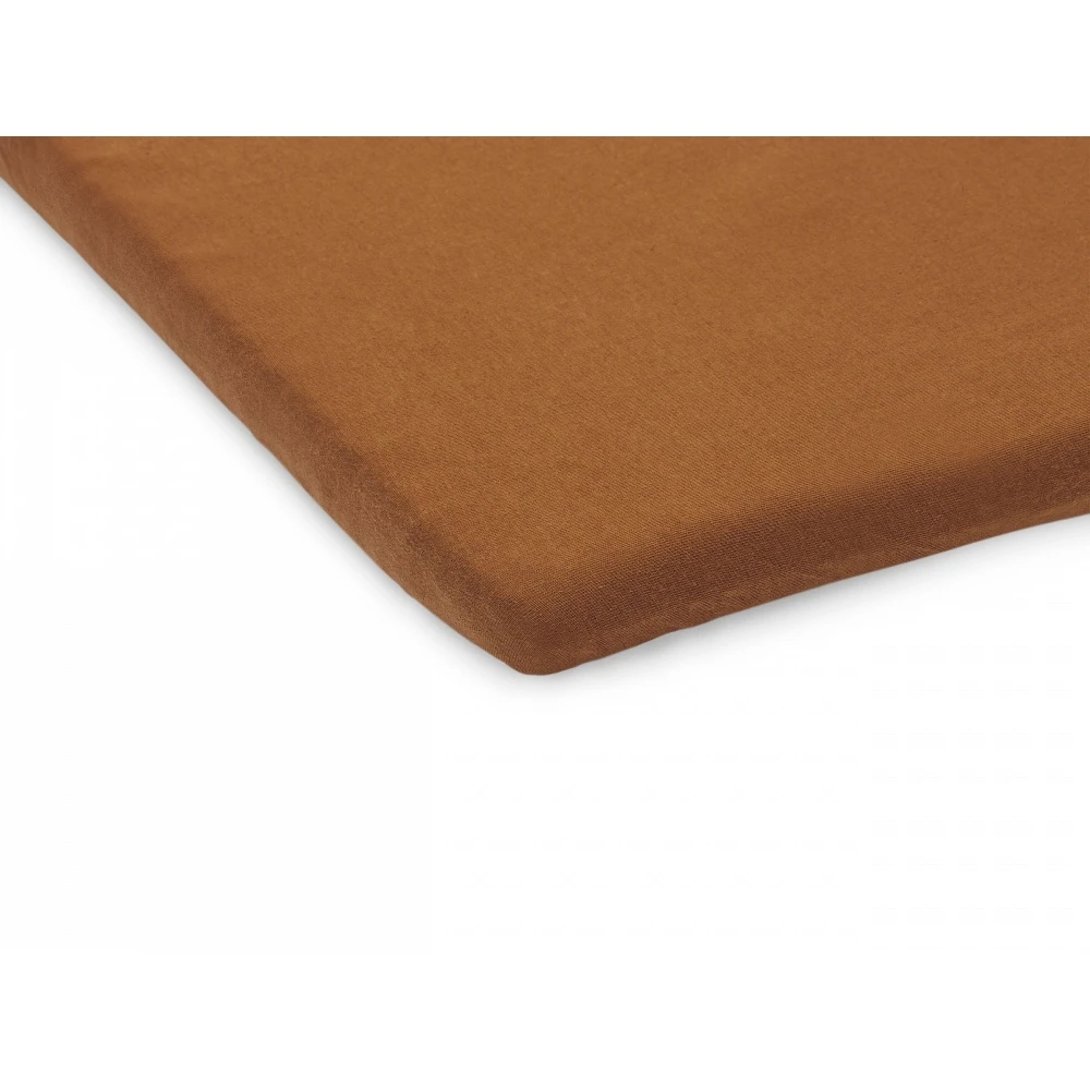 Jollein Lot De 2 Draps Housse En Jersey Pour Matelas Ou Tapis De Parc 75x95cm Caramel 2 Jollein Lot De 2 Draps Housse En Jersey Pour Matelas Ou Tapis De Parc 75x95cm Caramel – Image 2