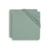 Jollein Lot De 2 Draps Housse En Jersey Pour Matelas Ou Tapis De Parc 75x95cm Ash Green