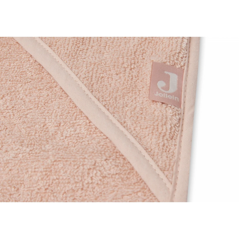 Jollein Cape De Bain 75x75cm Pale Pink 5 Jollein Cape De Bain 75x75cm Pale Pink – Image 5