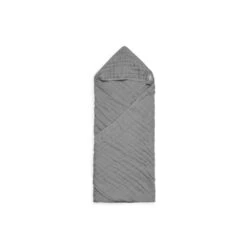 Jollein Cape De Bain Bébé 75x75 Cm Coton Froissé Storm Grey -Allobébé jl091060709 2