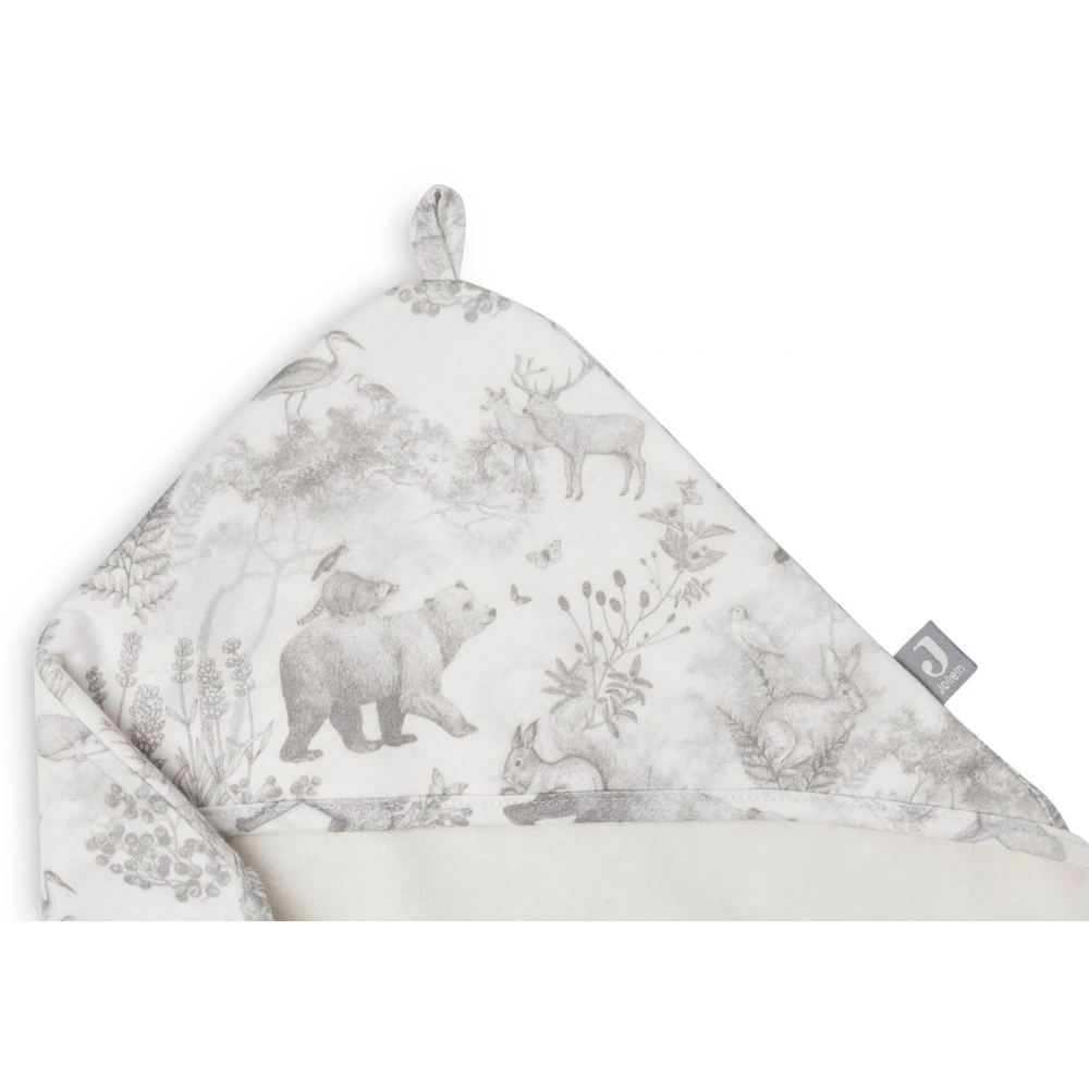 Jollein Cape De Bain Bébé 75x75 Cm Jersey Pimpelmees Forest Animals 4 Jollein Cape De Bain Bébé 75x75 Cm Jersey Pimpelmees Forest Animals – Image 4