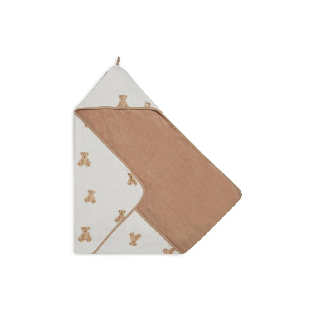 Jollein Cape De Bain Bébé 75x75 Cm Jersey Teddy Bear 2 Jollein Cape De Bain Bébé 75x75 Cm Jersey Teddy Bear – Image 2