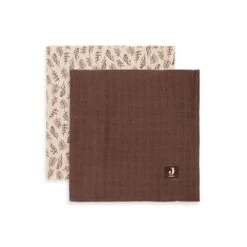 Jollein Lot De 2 Langes Coton Hydrophile 115x115 Cm Meadow Chestnut