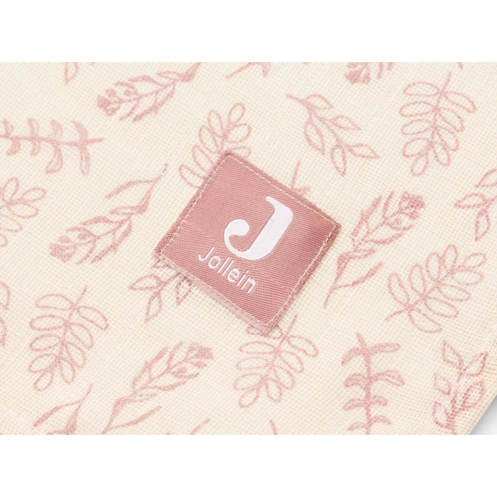 Jollein Lot De 2 Langes Coton Hydrophile 115x115 Cm Meadow Rosewood 4 Jollein Lot De 2 Langes Coton Hydrophile 115x115 Cm Meadow Rosewood – Image 4