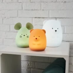 NATTOU Veilleuse Grand Ours Blanc 16cm Silicone 9 NATTOU Veilleuse Grand Ours Blanc 16cm Silicone -Allobébé jo060476636 4