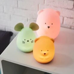 NATTOU Veilleuse Médium Souris Verte 12cm  Silicone -Allobébé jo060476650 4