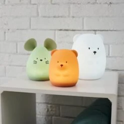 NATTOU Veilleuse Médium Souris Verte 12cm  Silicone -Allobébé jo060476650 5