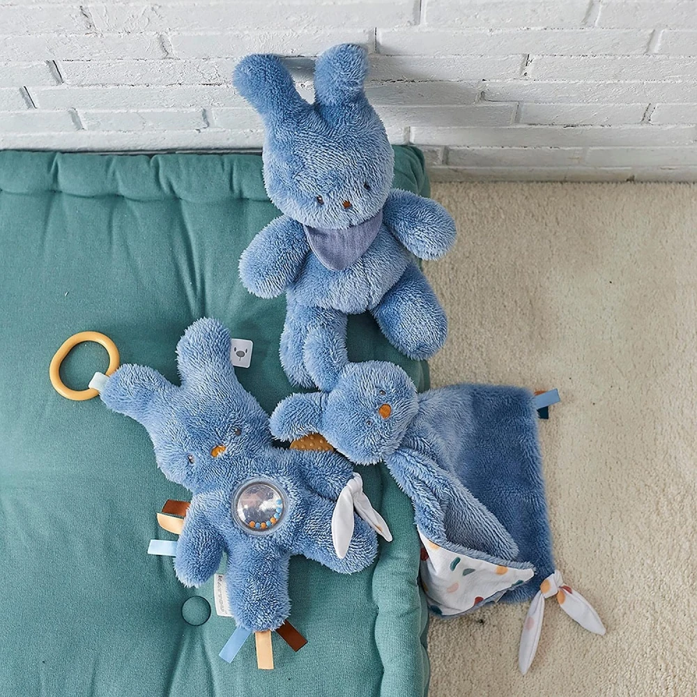 NATTOU Peluche 36cm Tipidou Bleu - Lapidou 2 NATTOU Peluche 36cm Tipidou Bleu - Lapidou – Image 2