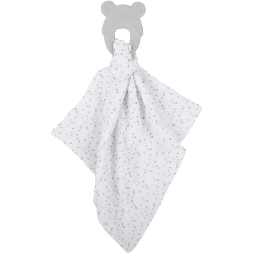 NATTOU Anneau De Dentition Avec Doudou Gris 1 NATTOU Anneau De Dentition Avec Doudou Gris