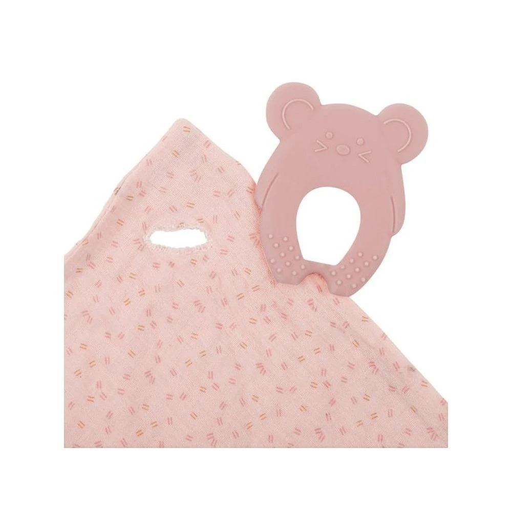 NATTOU Anneau De Dentition Avec Doudou Gris 2 NATTOU Anneau De Dentition Avec Doudou Gris – Image 2