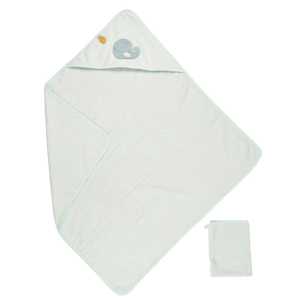 NATTOU Cape De Bain Et Gant De Toilette Roméo Et Jules 1 NATTOU Cape De Bain Et Gant De Toilette Roméo Et Jules