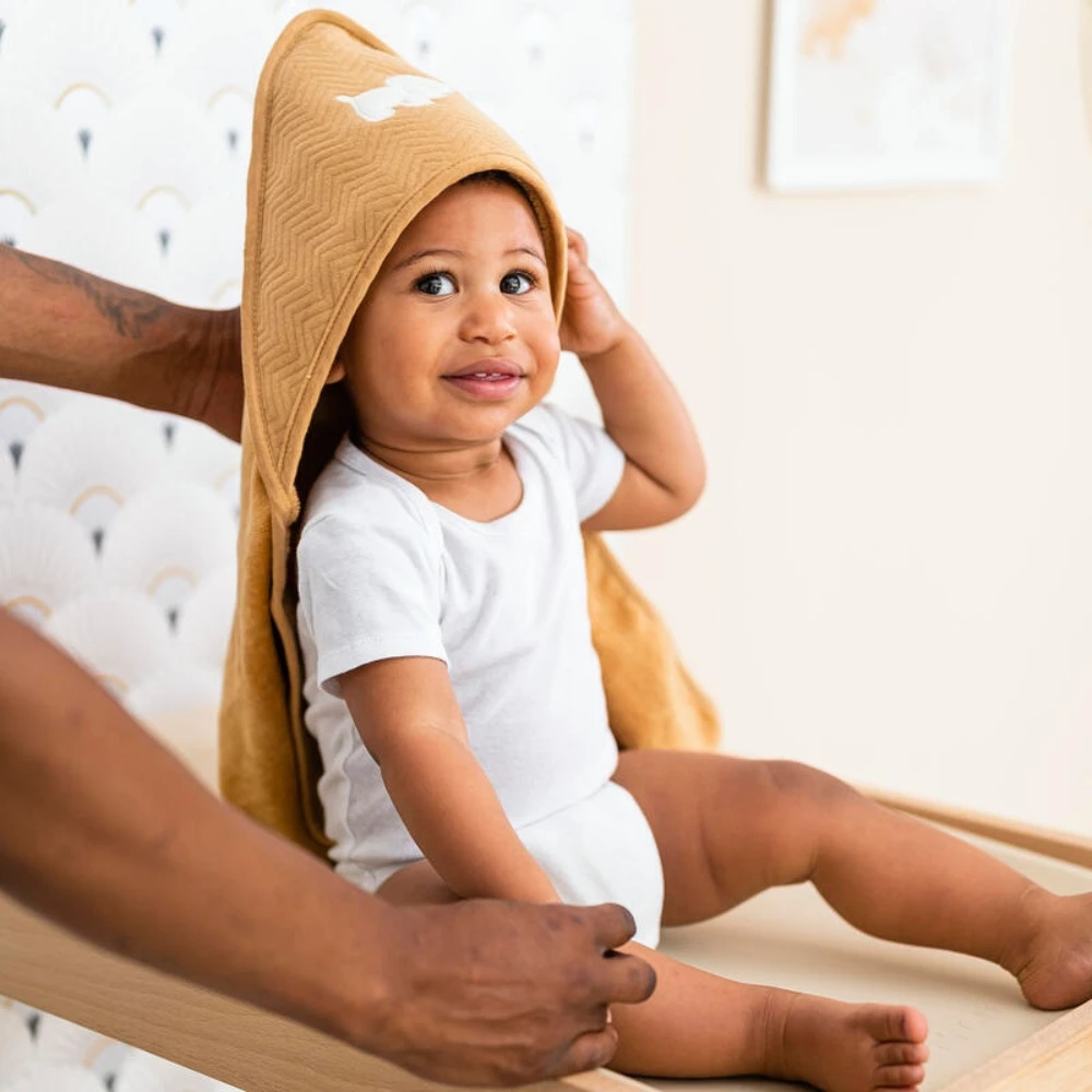 NATTOU Cape De Bain Et Gant De Toilette Charlie 4 NATTOU Cape De Bain Et Gant De Toilette Charlie – Image 4