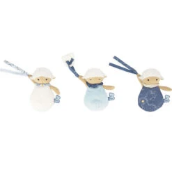 Kaloo Set De 3 Doudous Moutons Attache Sucette