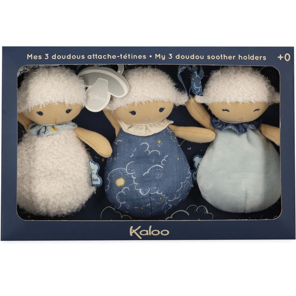 Kaloo Set De 3 Doudous Moutons Attache Sucette 4 Kaloo Set De 3 Doudous Moutons Attache Sucette – Image 4