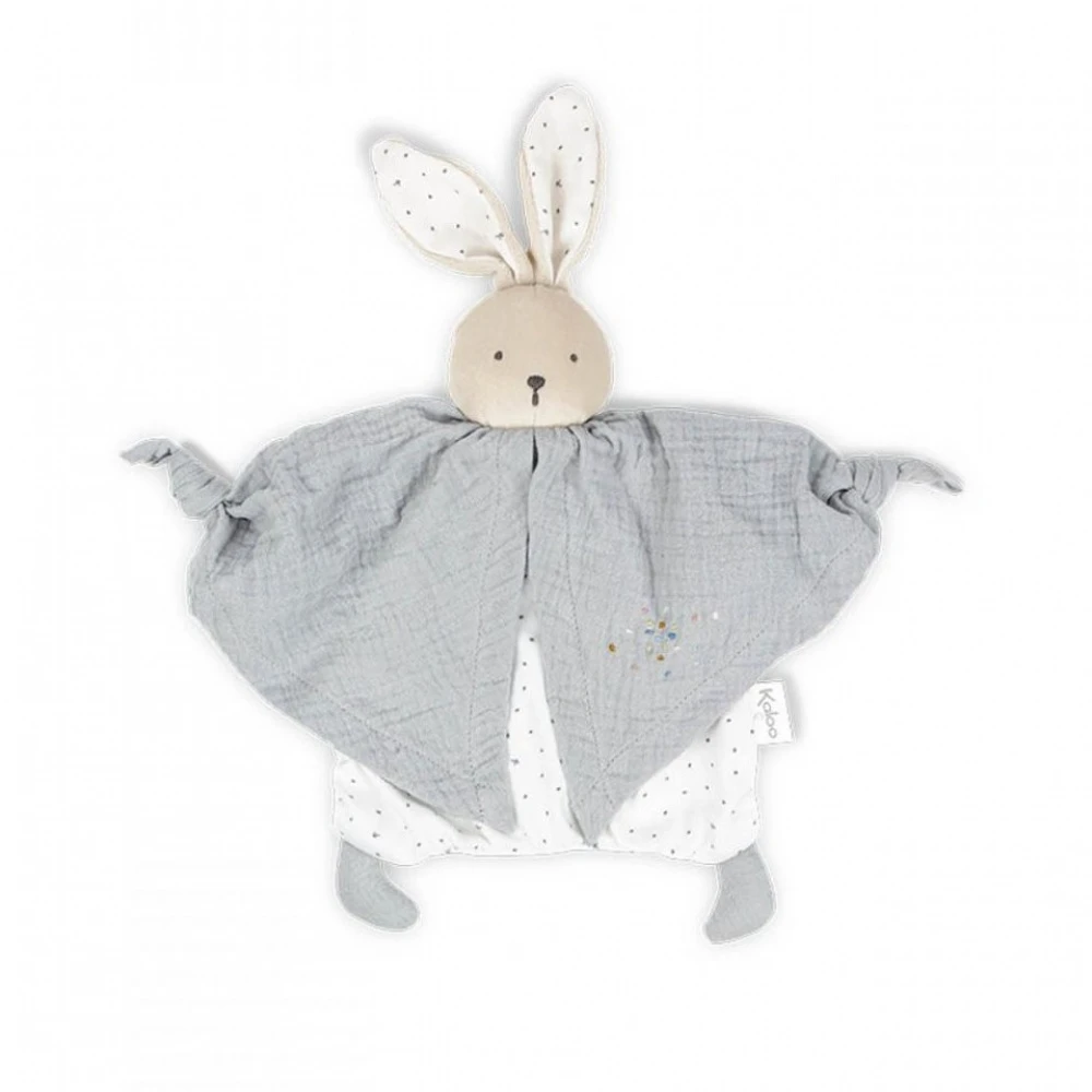 Kaloo Doudou Coton Bio Lapin Gris 1 Kaloo Doudou Coton Bio Lapin Gris