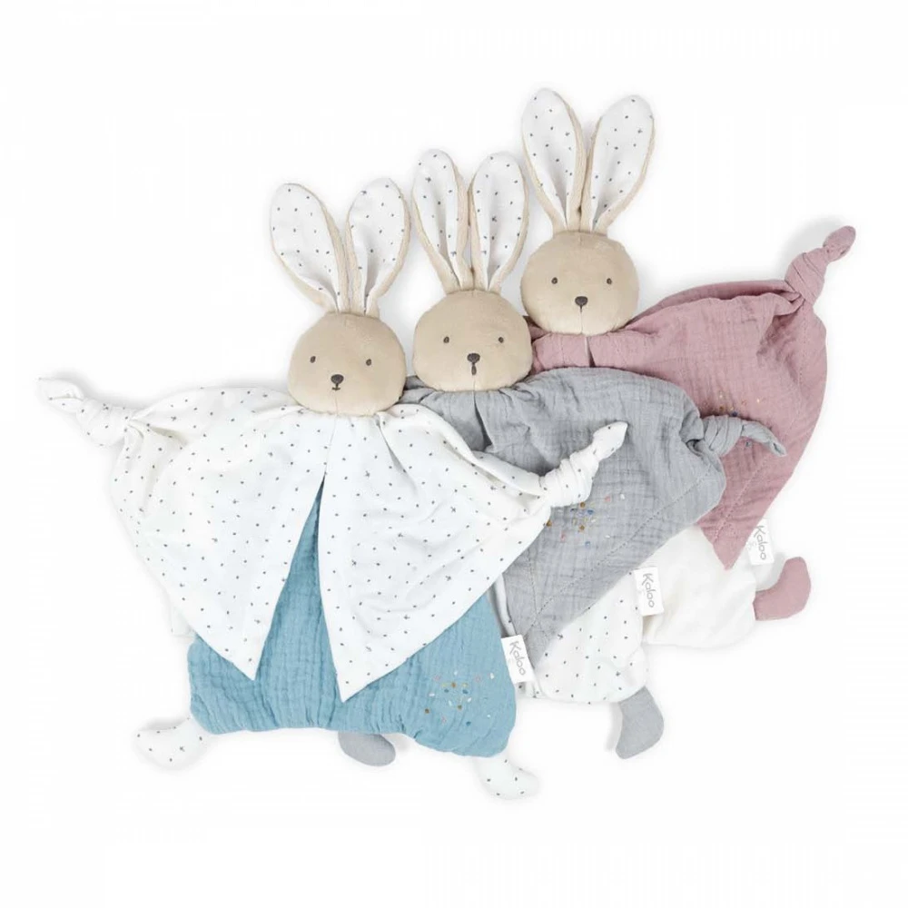Kaloo Doudou Coton Bio Lapin Gris 3 Kaloo Doudou Coton Bio Lapin Gris – Image 3