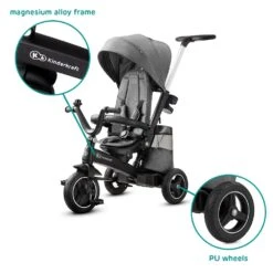 Kinderkraft Poussette Tricycle Easywist Platinum Grey 35 Kinderkraft Poussette Tricycle Easywist Platinum Grey -Allobébé kk041014487 15