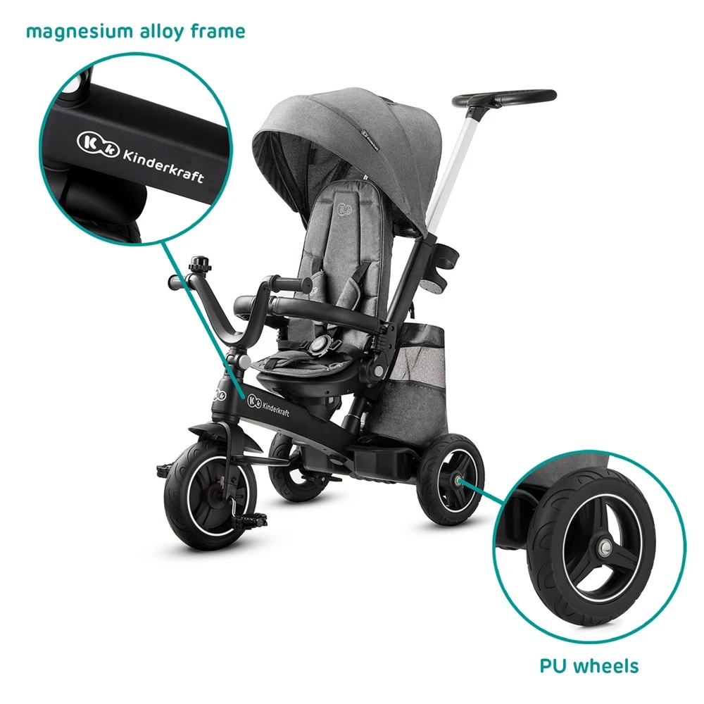 Kinderkraft Poussette Tricycle Easywist Platinum Grey 16 Kinderkraft Poussette Tricycle Easywist Platinum Grey – Image 16