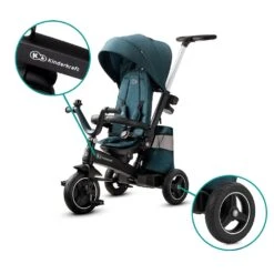 Kinderkraft Poussette Tricycle Easywist Midnight Green 34 Kinderkraft Poussette Tricycle Easywist Midnight Green -Allobébé kk041014500 14