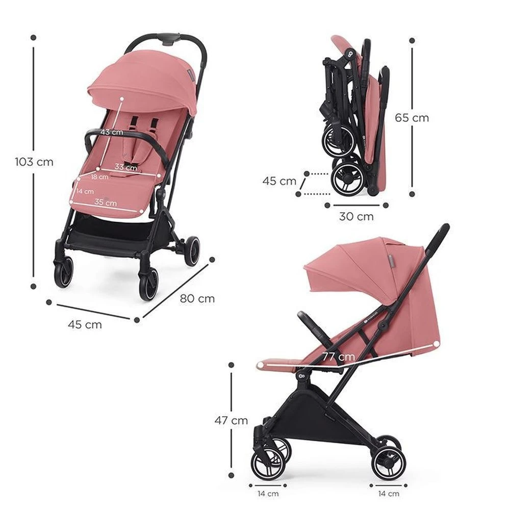 Kinderkraft Poussette Indy 2 Dhalia Pink 6 Kinderkraft Poussette Indy 2 Dhalia Pink – Image 6