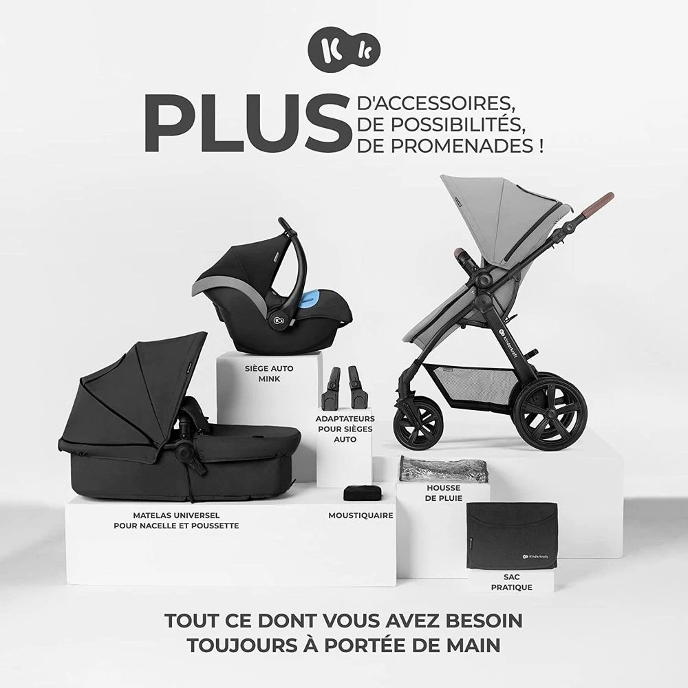 Kinderkraft Pack Poussette Moov Ct Black 2 Kinderkraft Pack Poussette Moov Ct Black – Image 2