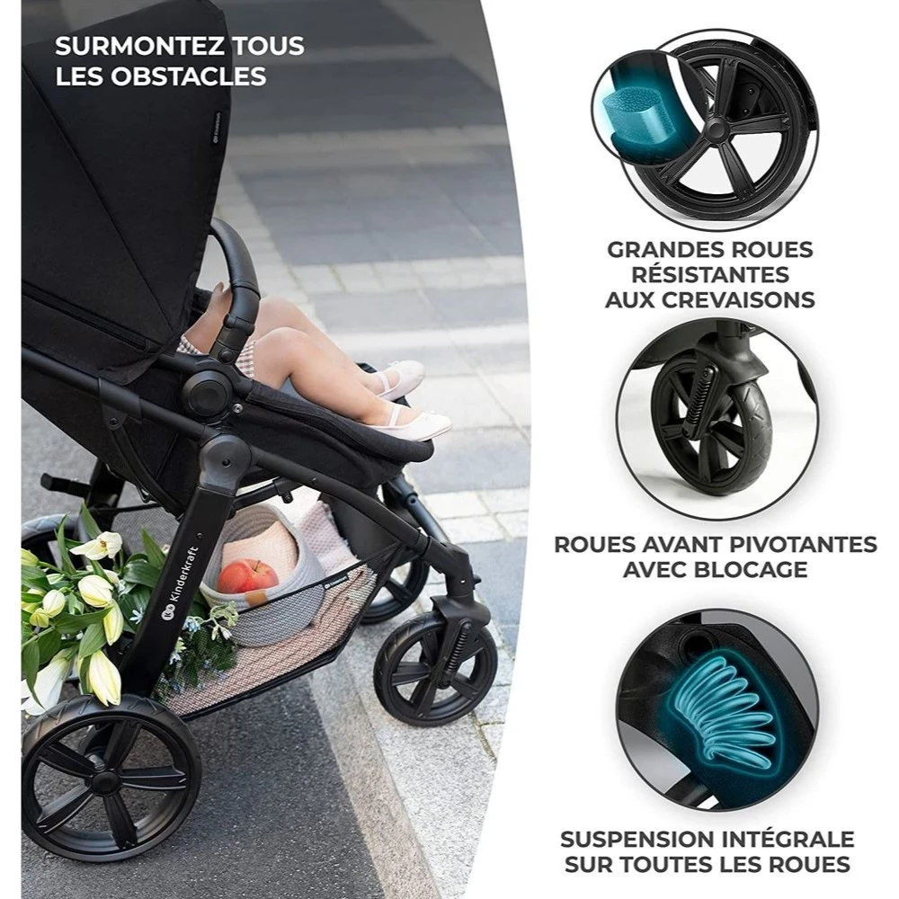 Kinderkraft Pack Poussette Moov Ct Black 4 Kinderkraft Pack Poussette Moov Ct Black – Image 4