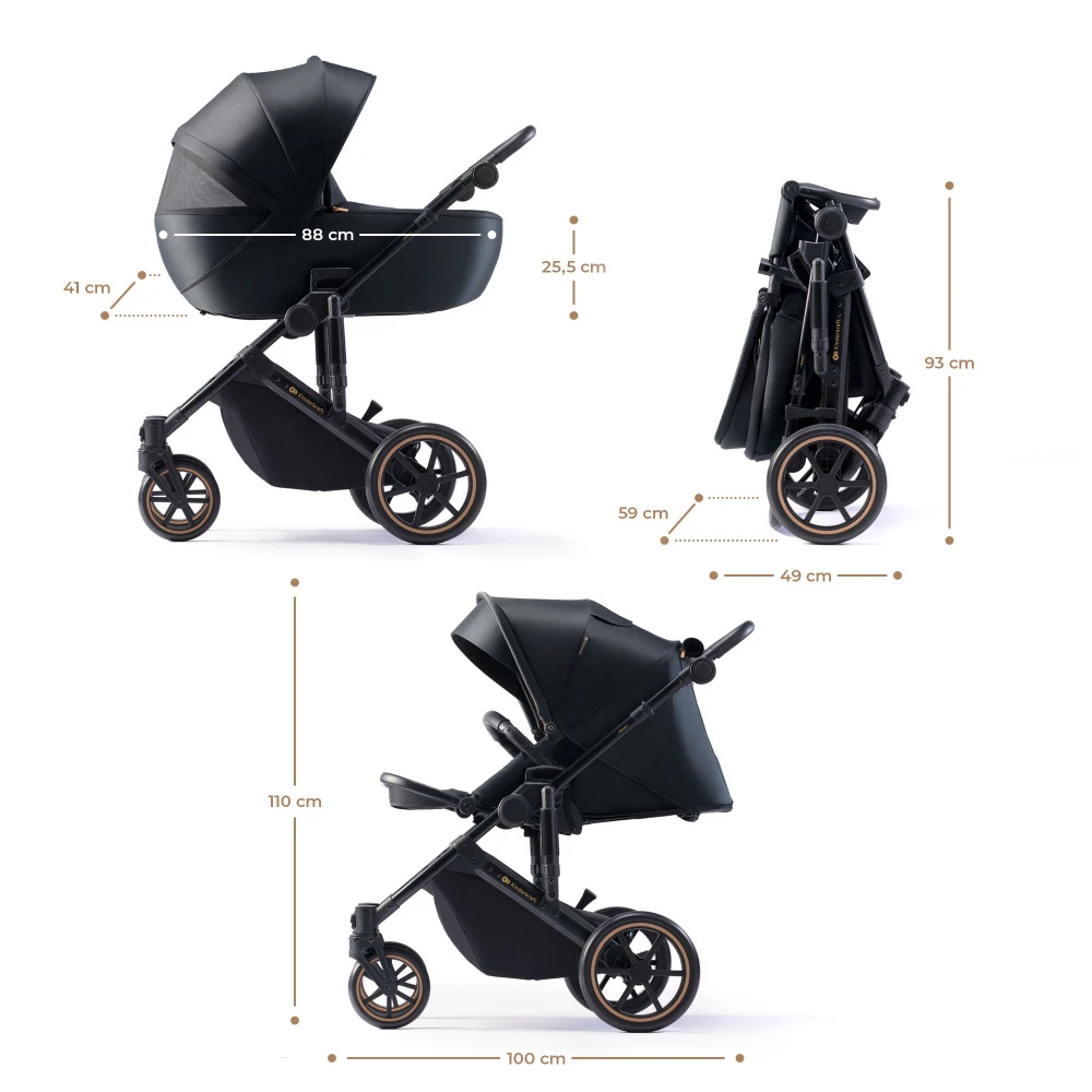 Kinderkraft Pack Poussette Duo Prime 2 - Venezian Black 7 Kinderkraft Pack Poussette Duo Prime 2 - Venezian Black – Image 7