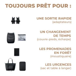 Kinderkraft Pack Poussette Duo Prime 2 - Venezian Black 20 Kinderkraft Pack Poussette Duo Prime 2 - Venezian Black -Allobébé kk041721751 7