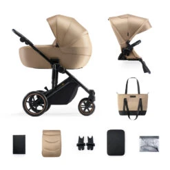 Kinderkraft Pack Poussette Duo Prime 2 - Sandrose Beige