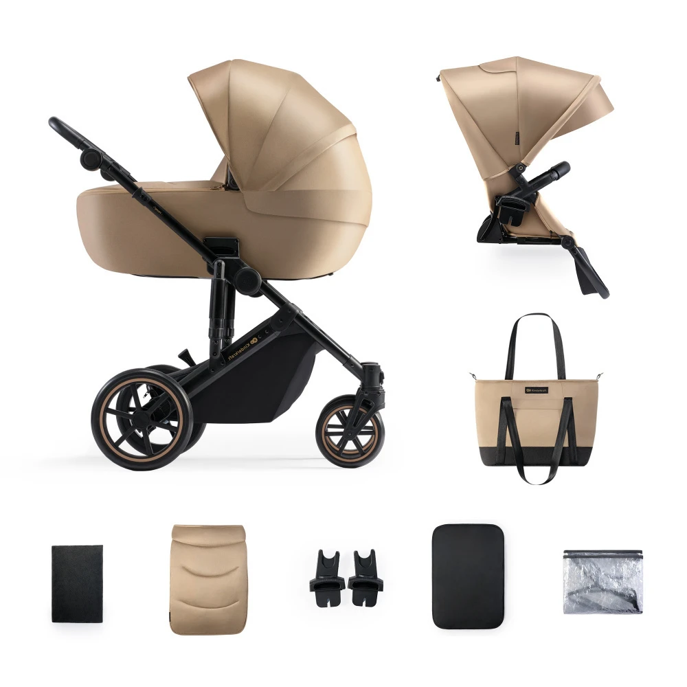 Kinderkraft Pack Poussette Duo Prime 2 - Sandrose Beige 1 Kinderkraft Pack Poussette Duo Prime 2 - Sandrose Beige