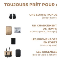 Kinderkraft Pack Poussette Duo Prime 2 - Sandrose Beige 19 Kinderkraft Pack Poussette Duo Prime 2 - Sandrose Beige -Allobébé kk041721775 6