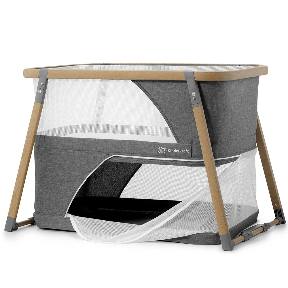 Kinderkraft Lit Bébé 4 En 1 Sofi Grey 3 Kinderkraft Lit Bébé 4 En 1 Sofi Grey – Image 3