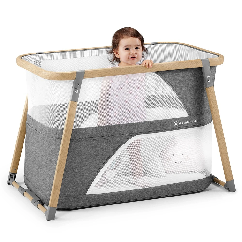 Kinderkraft Lit Bébé 4 En 1 Sofi Grey 5 Kinderkraft Lit Bébé 4 En 1 Sofi Grey – Image 5
