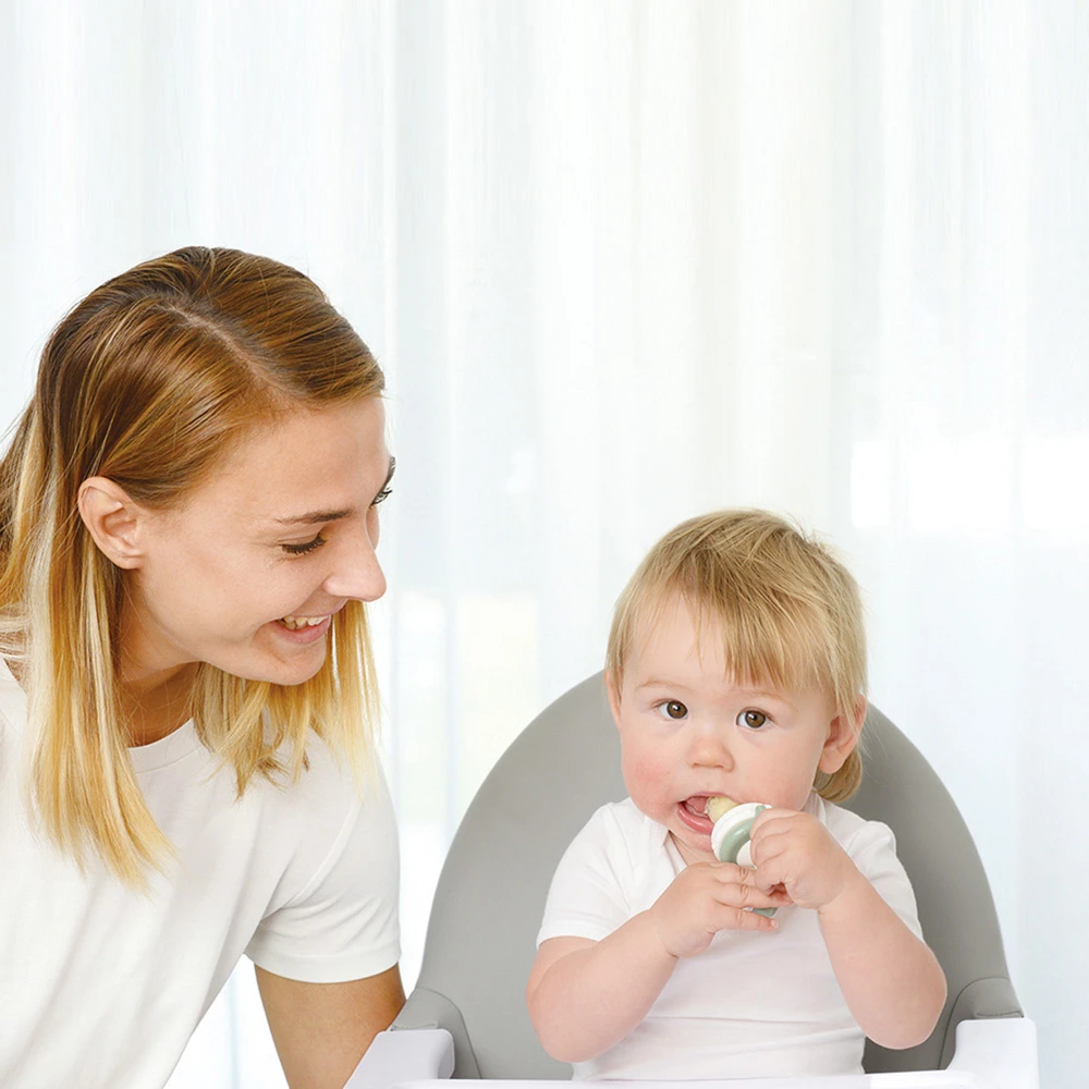 KidsMe Food Feeder Gris Vert 2 KidsMe Food Feeder Gris Vert – Image 2