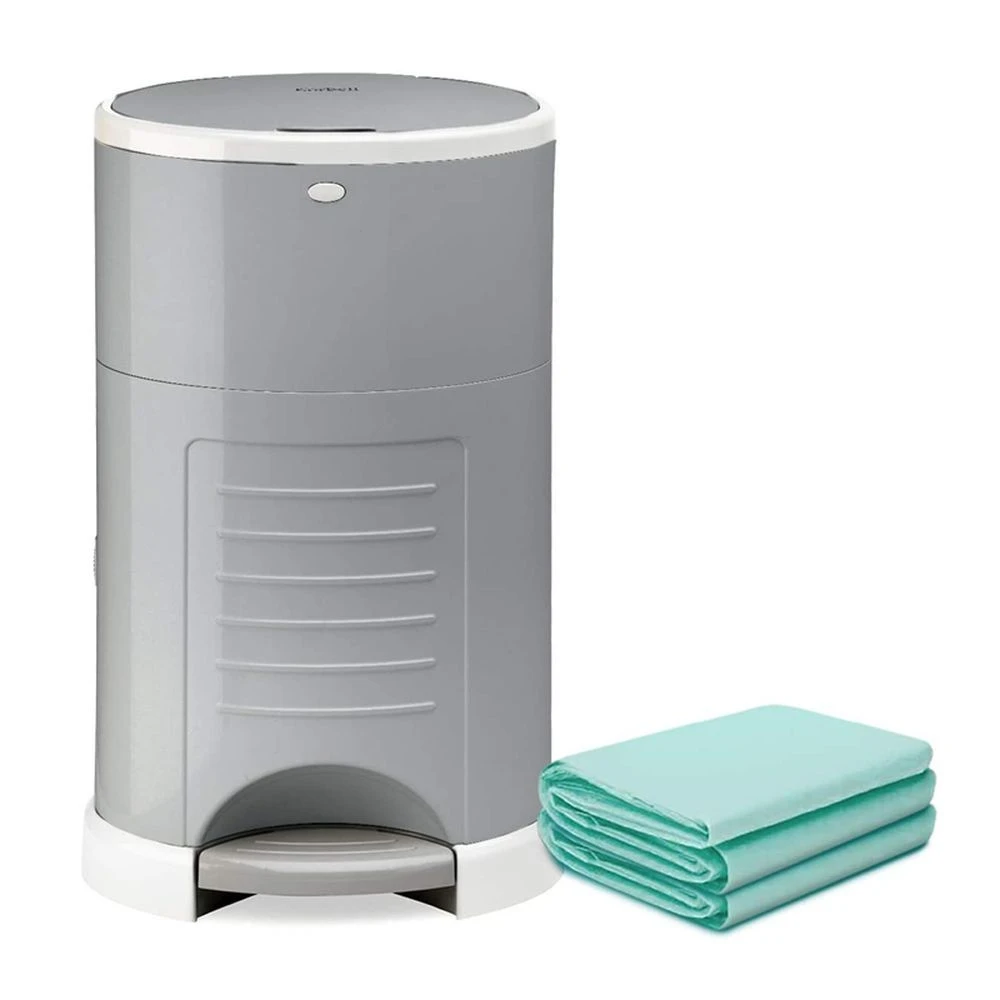 Poubelle à Couches Grise 16l + Une Recharge 1 Poubelle à Couches Grise 16l + Une Recharge