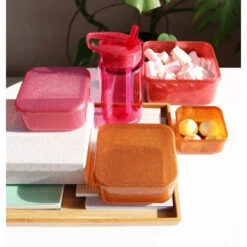 A Little Lovely Company Boites à Goûter Paillettes Roses 12 A Little Lovely Company Boites à Goûter Paillettes Roses -Allobébé lc050101074 5