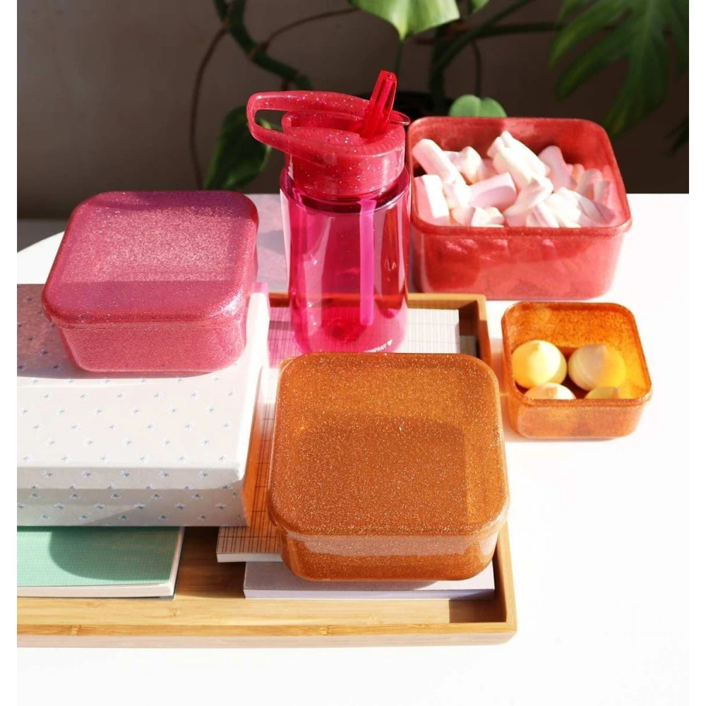 A Little Lovely Company Boites à Goûter Paillettes Roses 6 A Little Lovely Company Boites à Goûter Paillettes Roses – Image 6