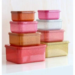 A Little Lovely Company Boites à Goûter Paillettes Roses 13 A Little Lovely Company Boites à Goûter Paillettes Roses -Allobébé lc050101074 6