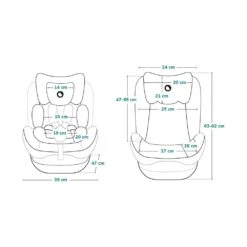 Lionelo Siège Auto Bastiaan Grey & Black 0-36 Kg -Allobébé le032656100 10