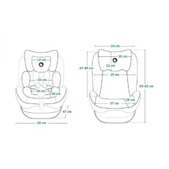 Lionelo Siège Auto Bastiaan Grey & Black 0-36 Kg -Allobébé le032656100 5