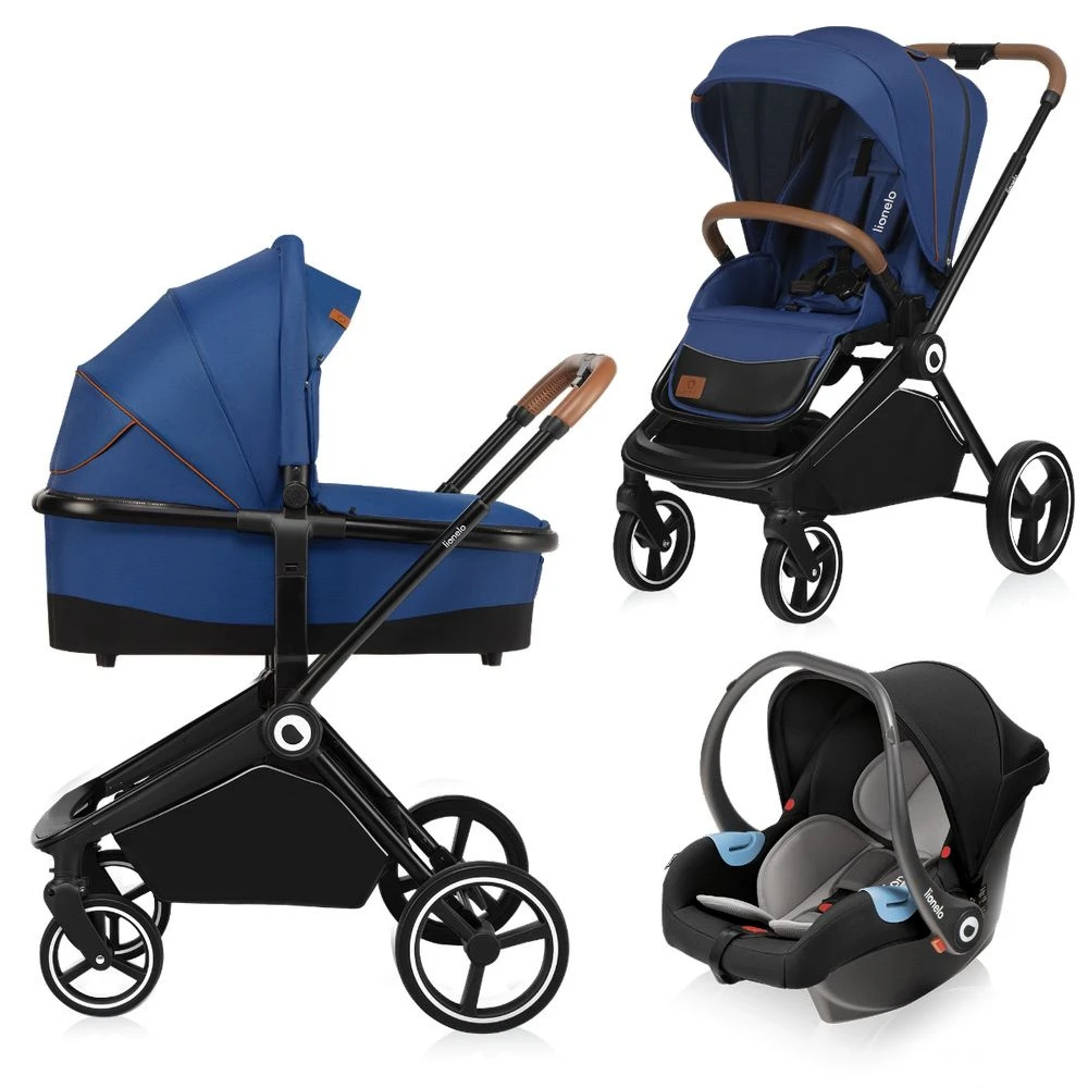 Lionelo Poussette Multifonction Mika 3en1 Blue Navy 1 Lionelo Poussette Multifonction Mika 3en1 Blue Navy