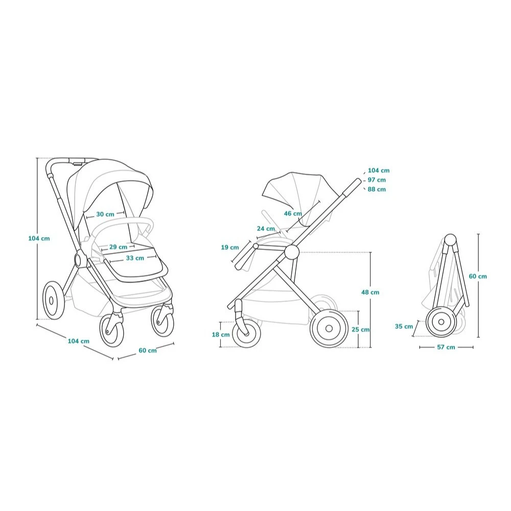 Lionelo Poussette Multifonction Mika 3en1 Blue Navy 11 Lionelo Poussette Multifonction Mika 3en1 Blue Navy – Image 11