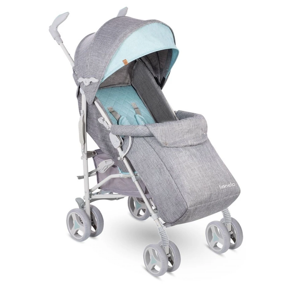 Lionelo Poussette Irma Grey & Mint 2 Lionelo Poussette Irma Grey & Mint – Image 2