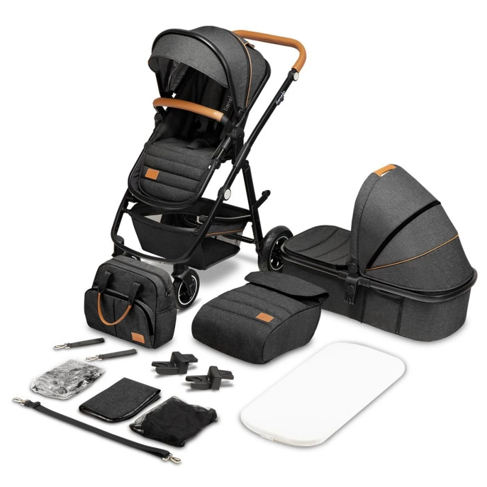Lionelo Pack Duo Poussette Amber + Nacelle Grey Graphite 1 Lionelo Pack Duo Poussette Amber + Nacelle Grey Graphite