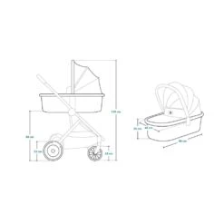 Lionelo Pack Duo Poussette Amber + Nacelle Grey Graphite 21 Lionelo Pack Duo Poussette Amber + Nacelle Grey Graphite -Allobébé le041200412 10