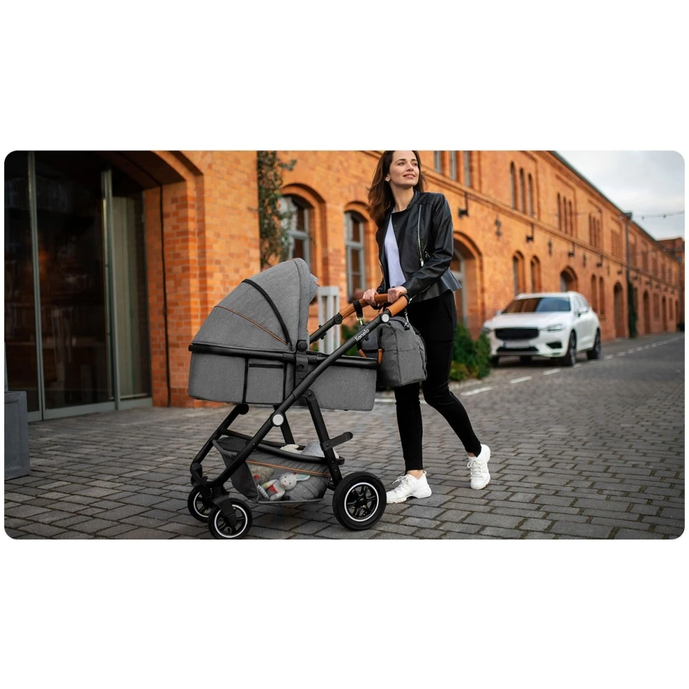 Lionelo Pack Duo Poussette Amber + Nacelle Grey Graphite 9 Lionelo Pack Duo Poussette Amber + Nacelle Grey Graphite – Image 9