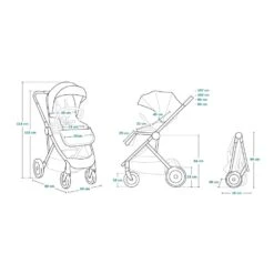 Lionelo Pack Duo Poussette Amber + Nacelle Grey Graphite 20 Lionelo Pack Duo Poussette Amber + Nacelle Grey Graphite -Allobébé le041200412 9